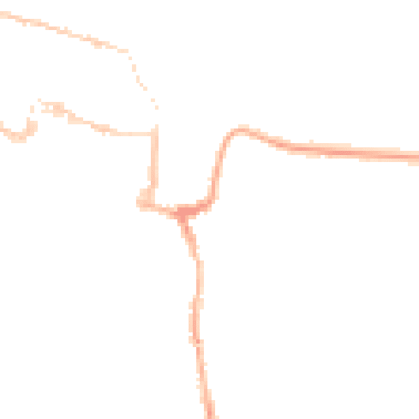 Night-time road noise heatmap for SO23 0HL