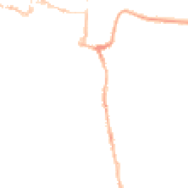 Night-time road noise heatmap for SO23 0HY