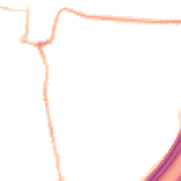 Night-time road noise heatmap for SO23 0JD