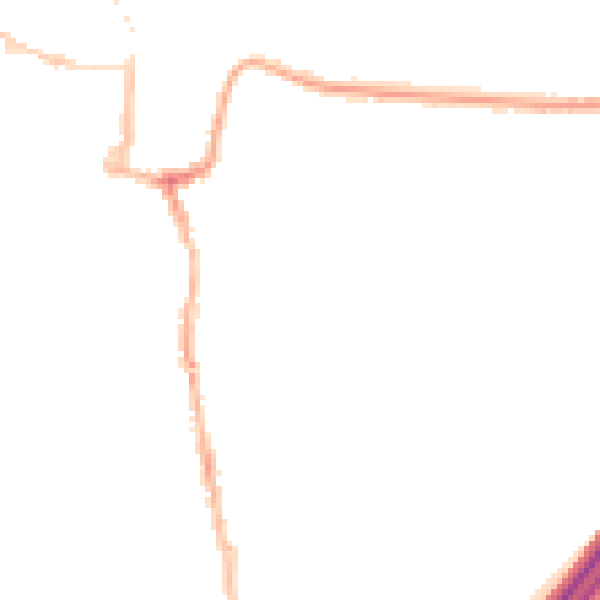 Night-time road noise heatmap for SO23 0JF