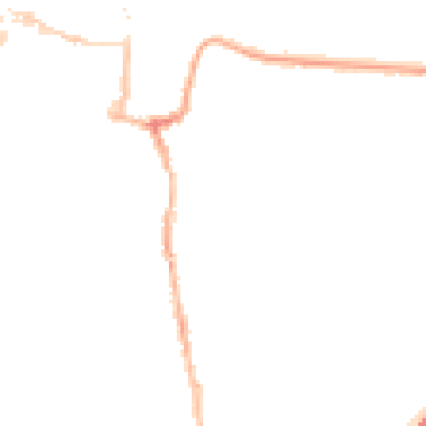 Night-time road noise heatmap for SO23 0JJ
