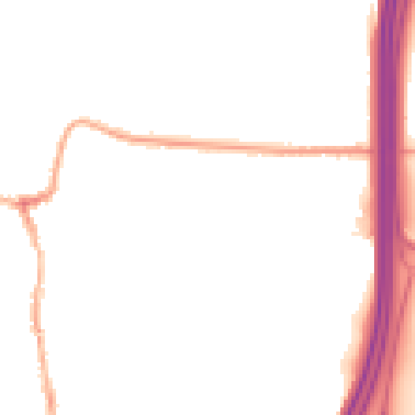 Night-time road noise heatmap for SO23 0JW