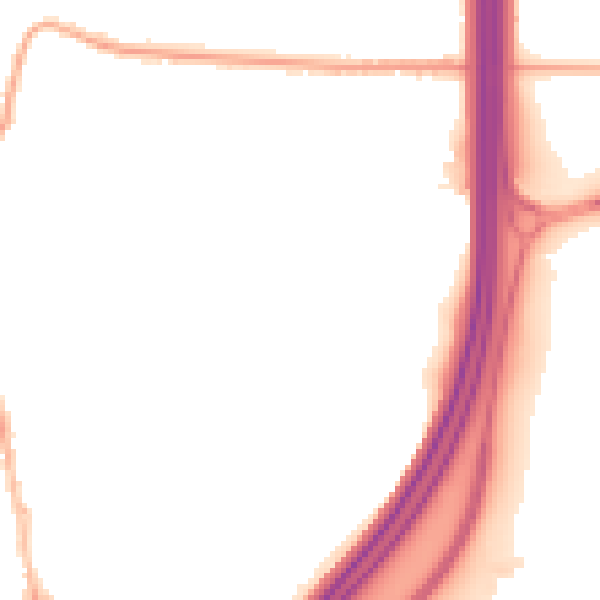 Night-time road noise heatmap for SO23 0QT