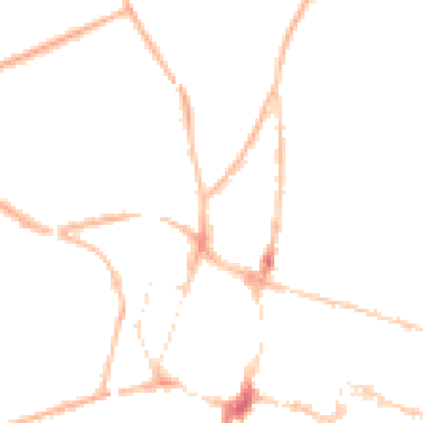 Night-time road noise heatmap for SO23 7BY