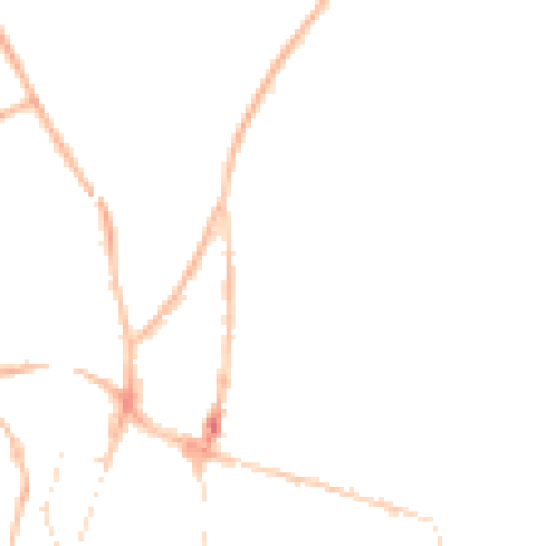 Night-time road noise heatmap for SO23 7DL