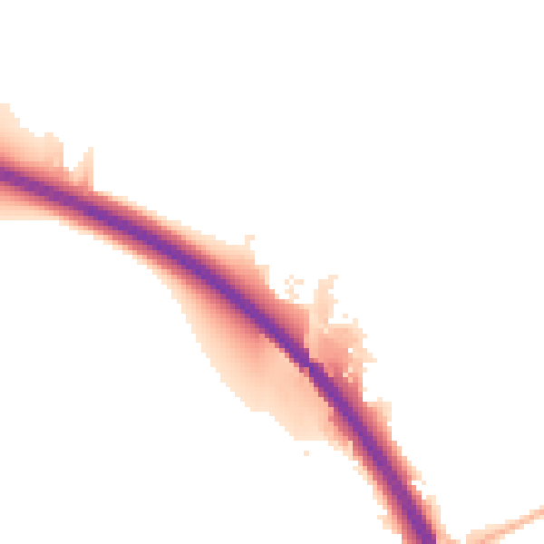 Night-time road noise heatmap for SO23 7FB