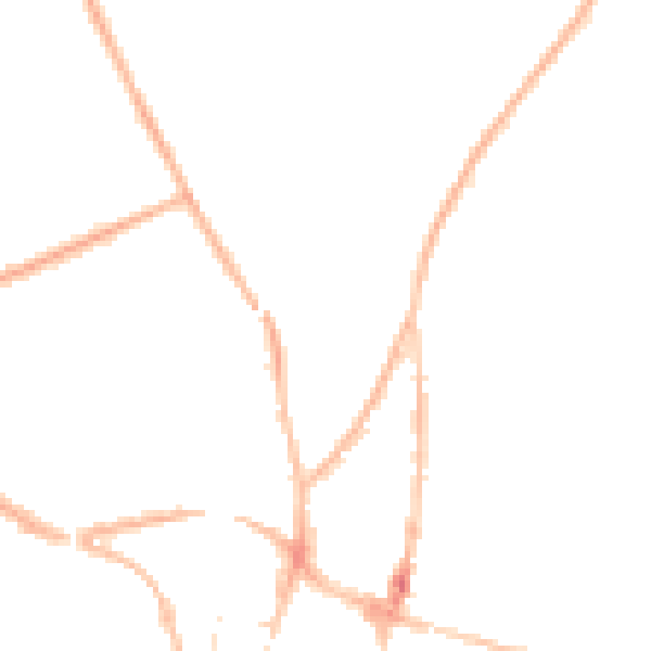 Night-time road noise heatmap for SO23 7GA