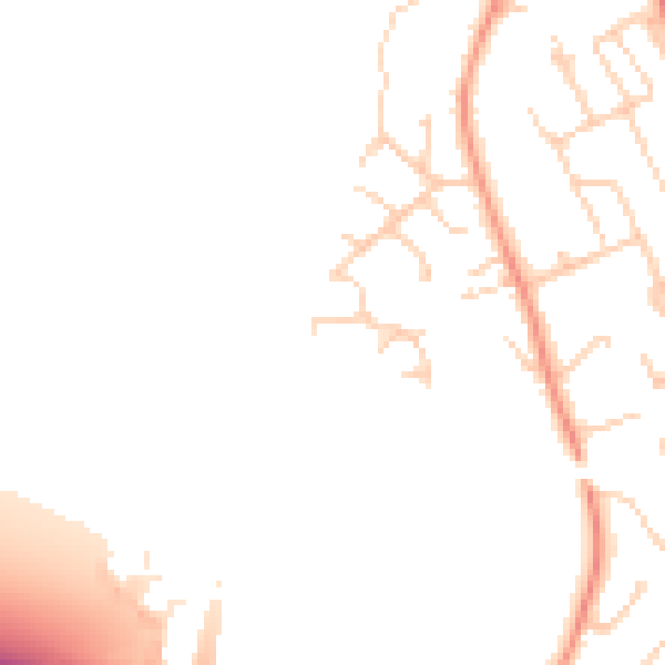 Daytime road noise heatmap for SO23 7GL