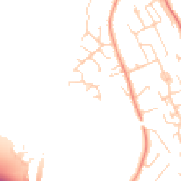 Daytime road noise heatmap for SO23 7GN