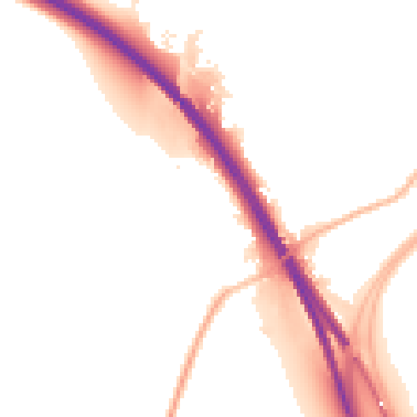 Night-time road noise heatmap for SO23 7JG