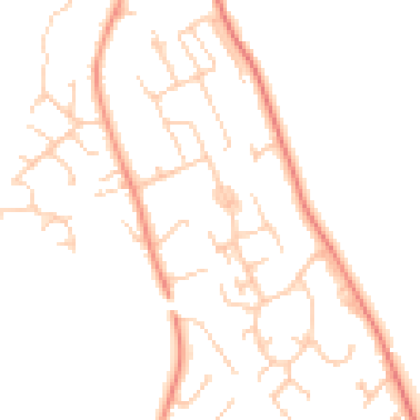Daytime road noise heatmap for SO23 7JT