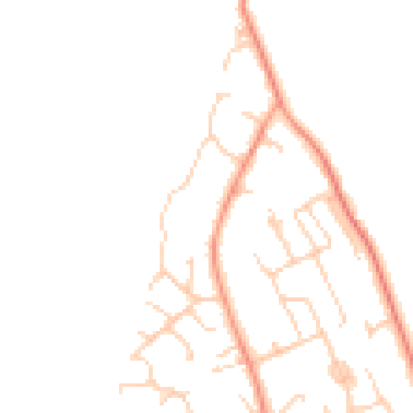 Daytime road noise heatmap for SO23 7LN