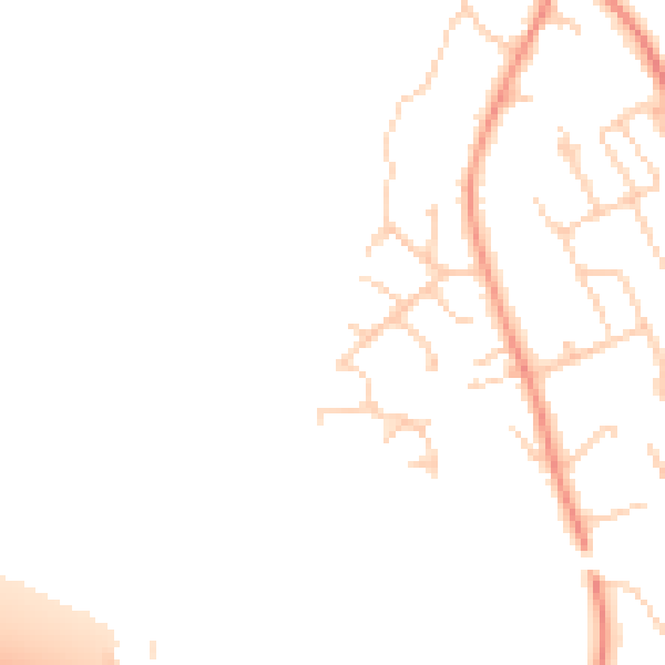 Daytime road noise heatmap for SO23 7NF