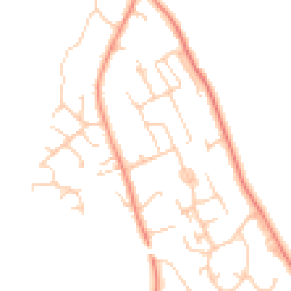Daytime road noise heatmap for SO23 7PG