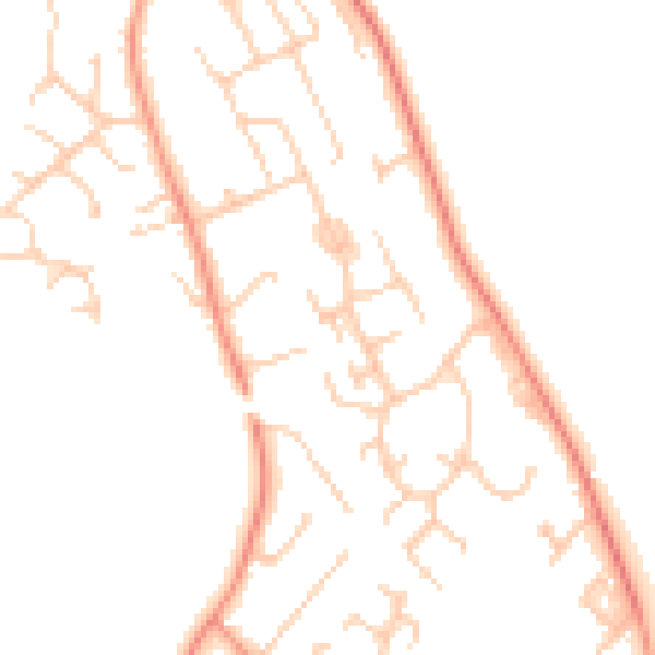 Daytime road noise heatmap for SO23 7PS