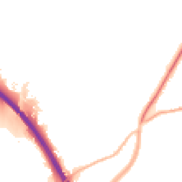 Night-time road noise heatmap for SO23 7QB