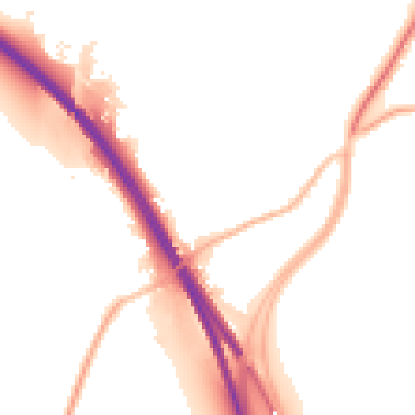 Night-time road noise heatmap for SO23 7QJ