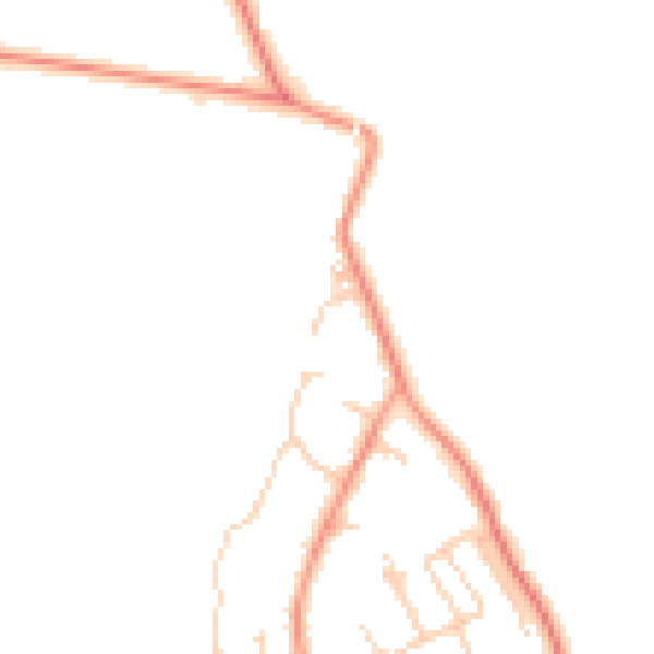 Daytime road noise heatmap for SO23 7TP