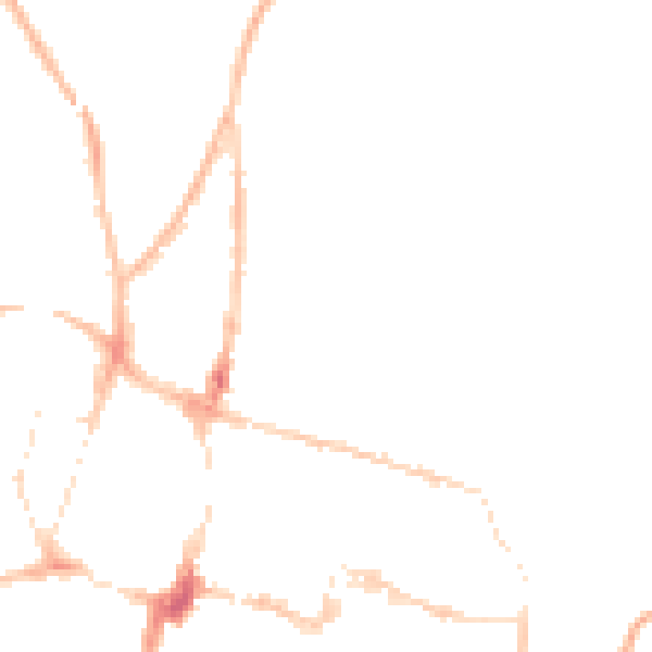 Night-time road noise heatmap for SO23 7TR
