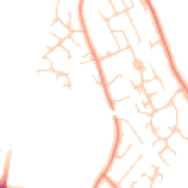 Daytime road noise heatmap for SO23 7TX