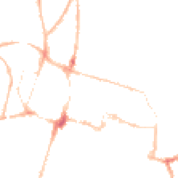 Night-time road noise heatmap for SO23 8AX