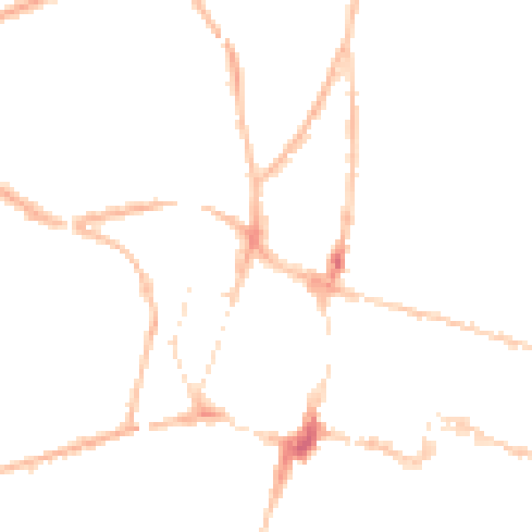 Night-time road noise heatmap for SO23 8FG