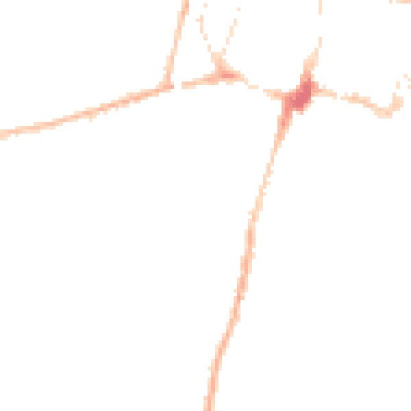 Night-time road noise heatmap for SO23 8GE
