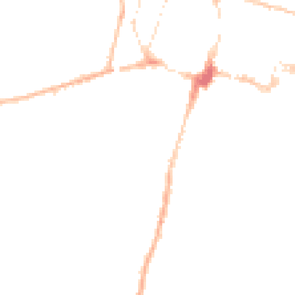 Night-time road noise heatmap for SO23 8GF