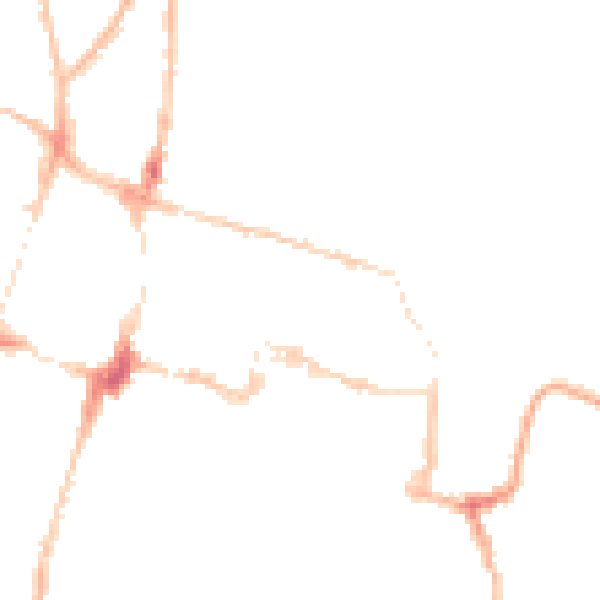 Night-time road noise heatmap for SO23 8HW
