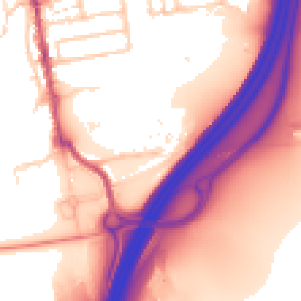 Daytime road noise heatmap for SO23 8RB