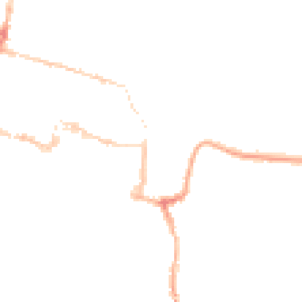 Night-time road noise heatmap for SO23 8RE