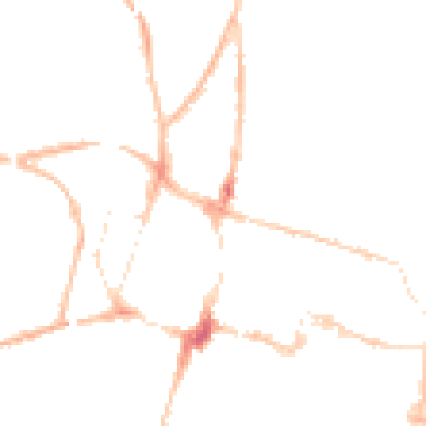 Night-time road noise heatmap for SO23 8SB
