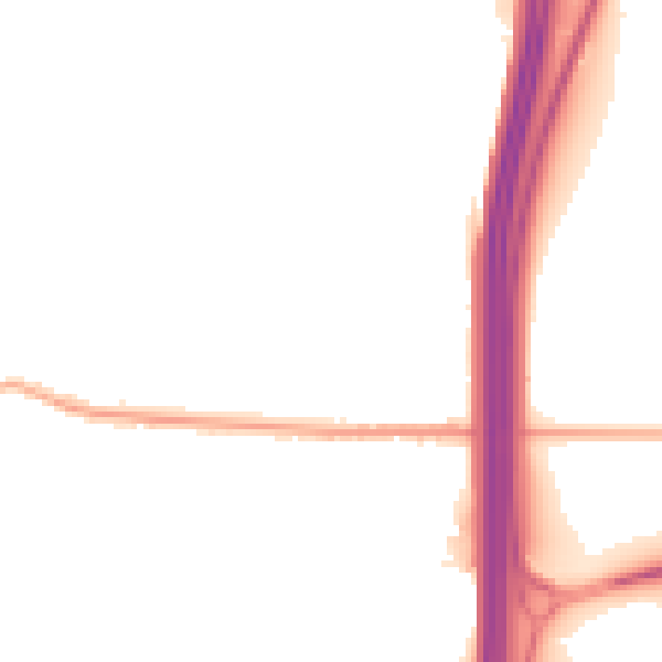 Night-time road noise heatmap for SO23 8SE