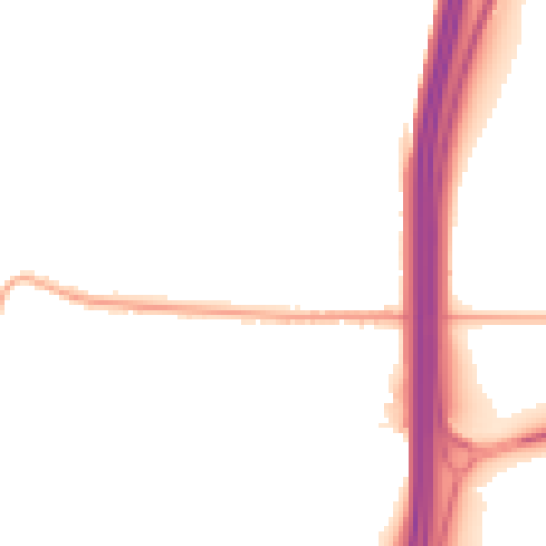 Night-time road noise heatmap for SO23 8SU