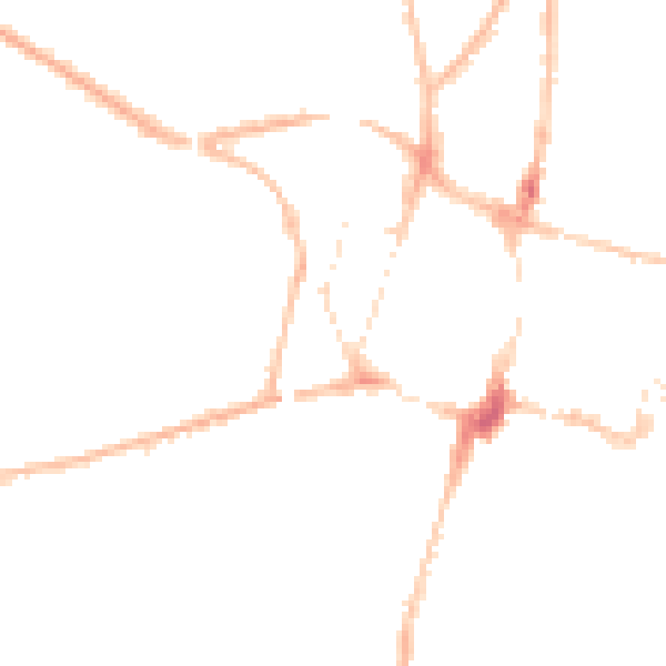 Night-time road noise heatmap for SO23 8UT