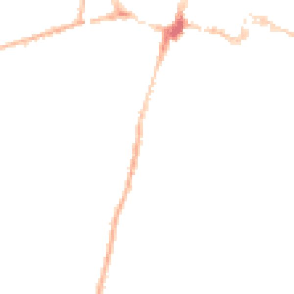 Night-time road noise heatmap for SO23 9AF