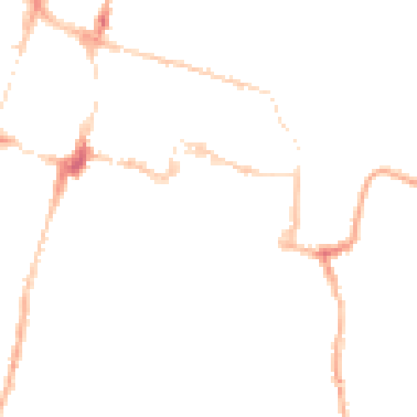 Night-time road noise heatmap for SO23 9AY