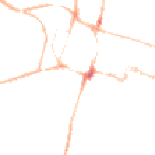 Night-time road noise heatmap for SO23 9DB