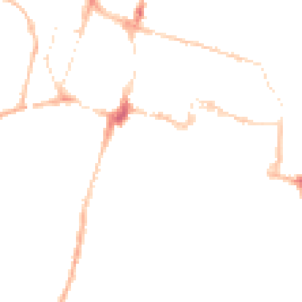Night-time road noise heatmap for SO23 9ES