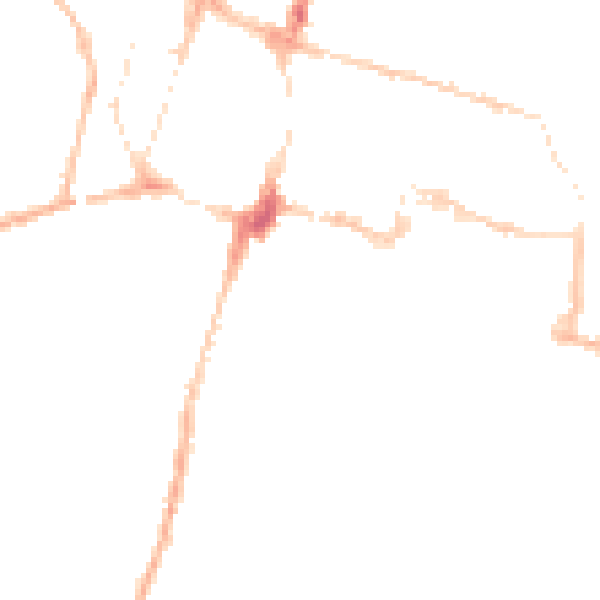 Night-time road noise heatmap for SO23 9HA