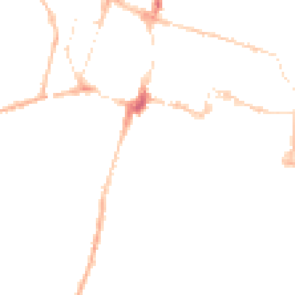 Night-time road noise heatmap for SO23 9HE