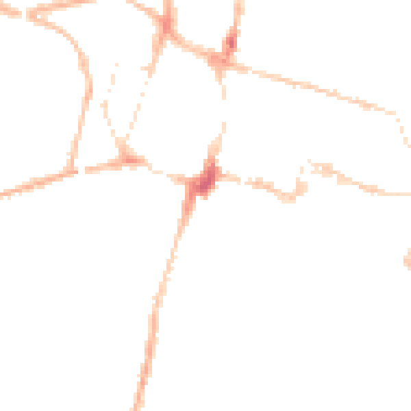 Night-time road noise heatmap for SO23 9HH