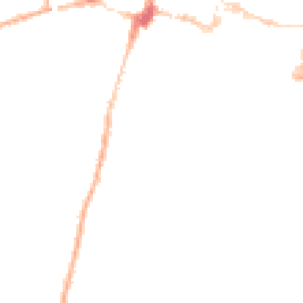 Night-time road noise heatmap for SO23 9JF