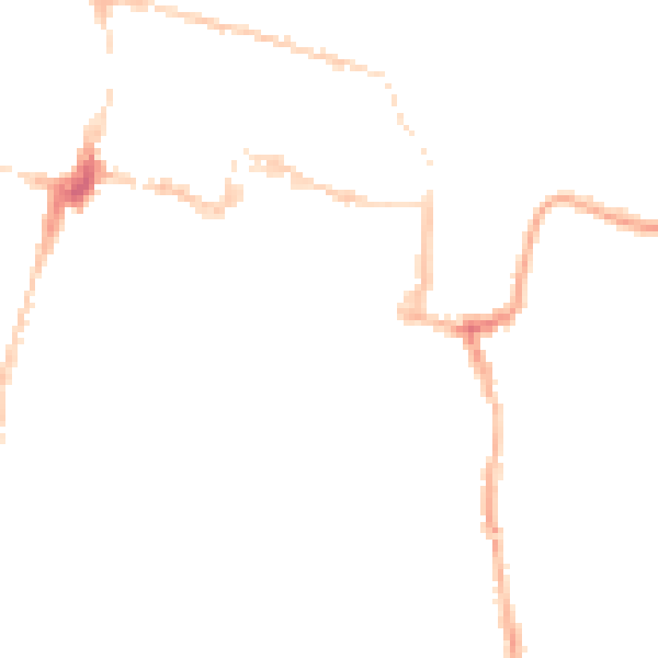 Night-time road noise heatmap for SO23 9LL