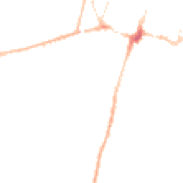 Night-time road noise heatmap for SO23 9SP