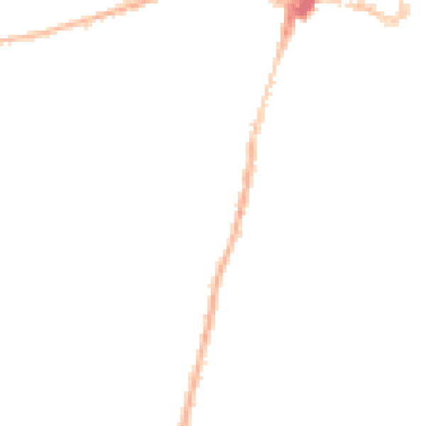 Night-time road noise heatmap for SO23 9TP