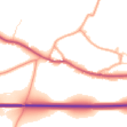 Daytime road noise heatmap for SO24 0AB
