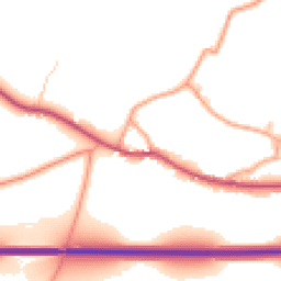 Daytime road noise heatmap for SO24 0AG