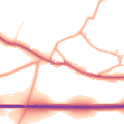 Daytime road noise heatmap for SO24 0AH