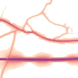 Daytime road noise heatmap for SO24 0AN